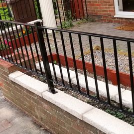 wrought iron garden railings